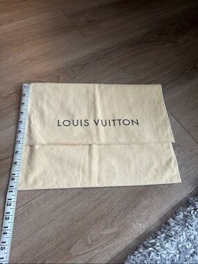 Louis Vuitton Cream Logo Dust Pouch